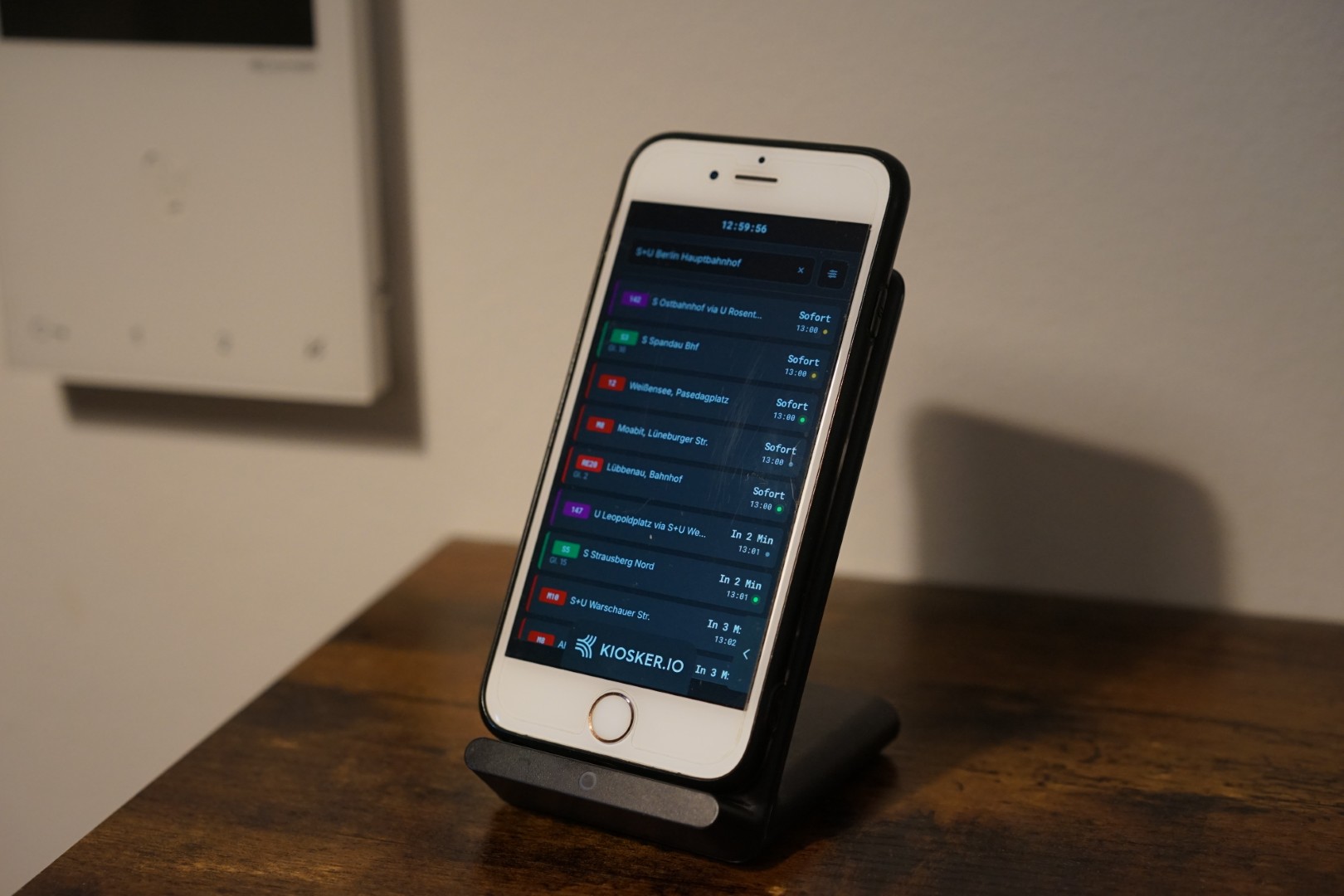 iPhone Timetable Display